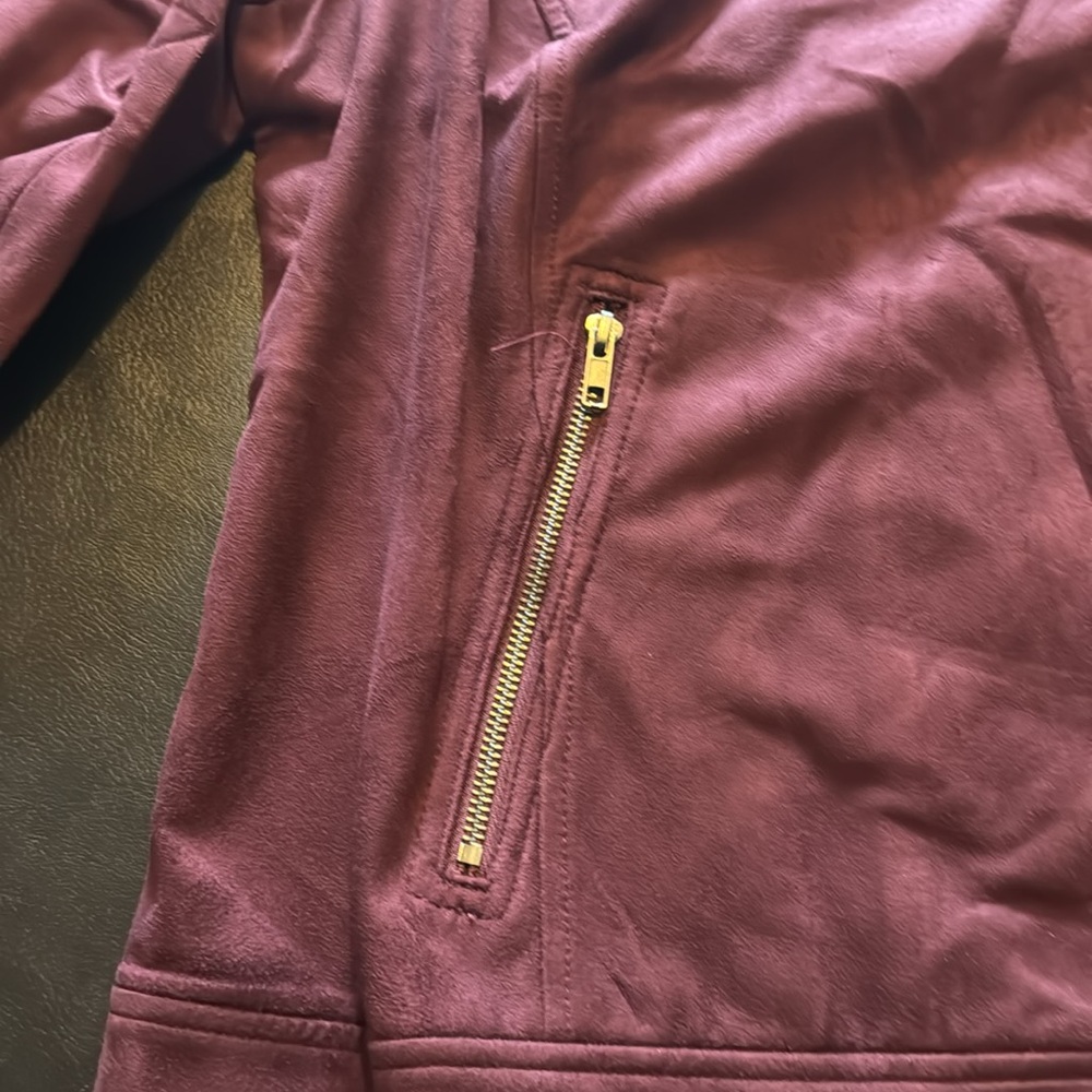 NWT Style & Company Maroon Moto Zip Jacket Size 3X - Picture 9 of 12